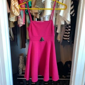Hot Pink Mini Cocktail Dress